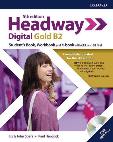 Headway 5e Digital Gold B2 Students Book Workbook Without Key Pack (Italy) cover