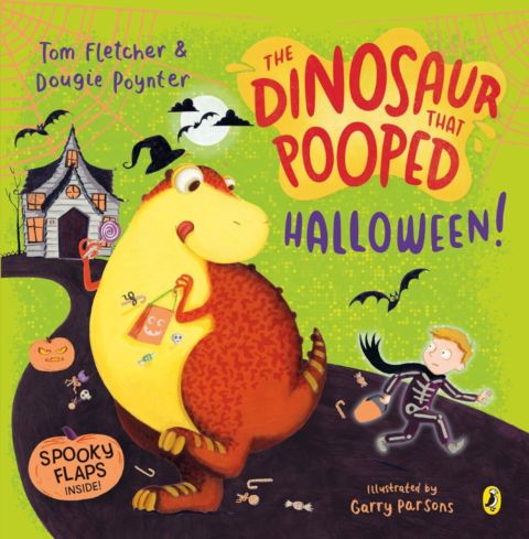 The Dinosaur that Pooped Halloween! A spooky lift-the-flap adventure cover