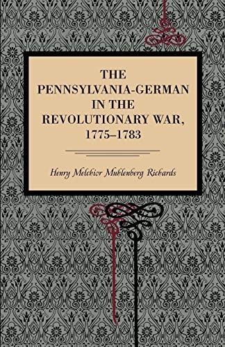 The Pennsylvania-German in the Revolutionary War, 1775-1783 cover