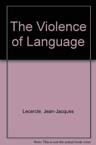 The Violence of Language cover