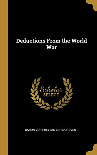 Deductions From the World War cover