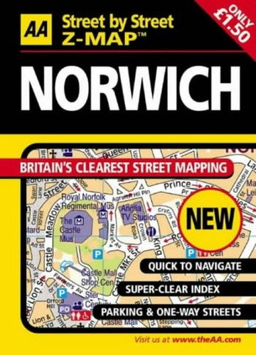 AA Street by Street Z-map Norwich cover