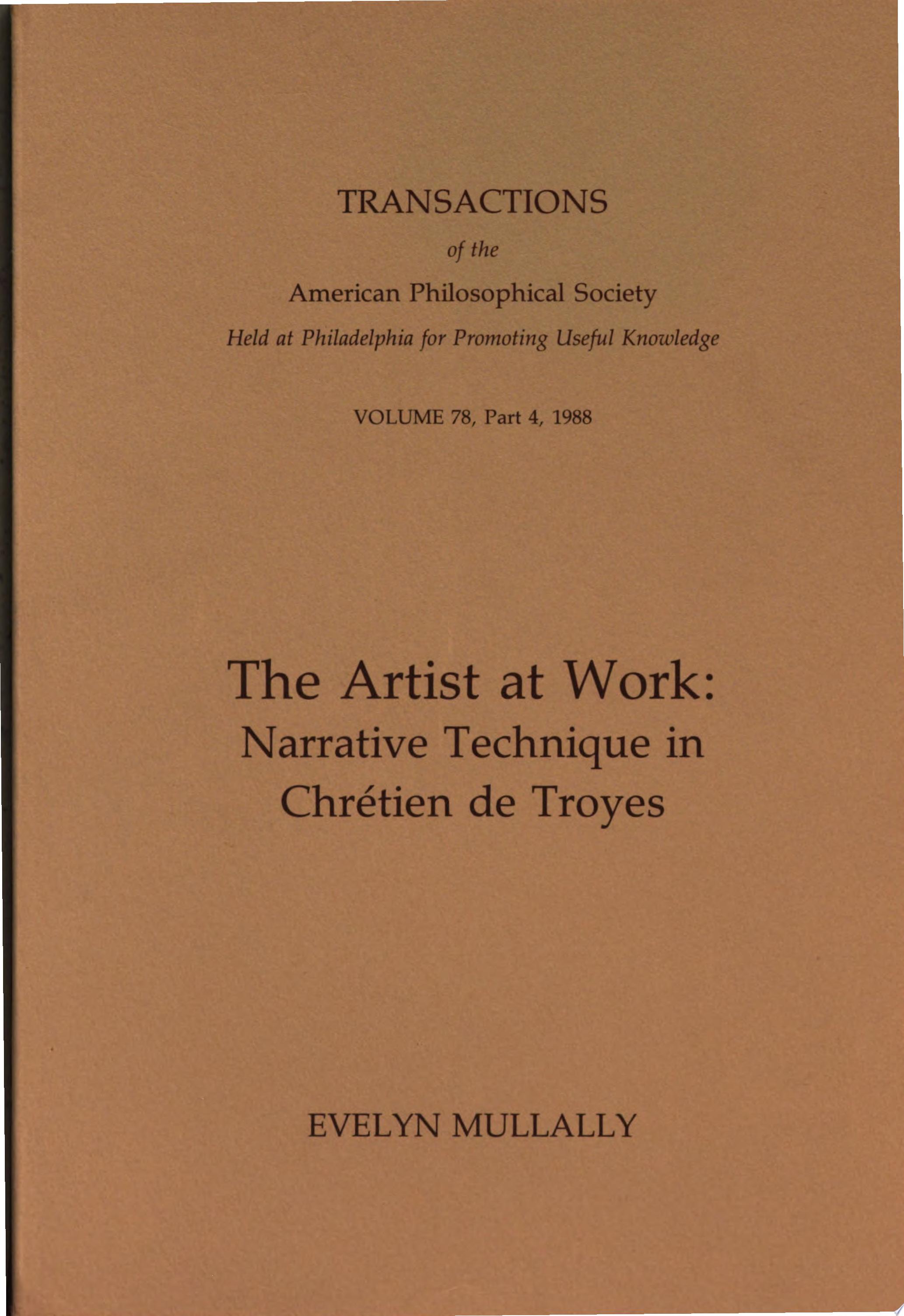 Artist at Work cover