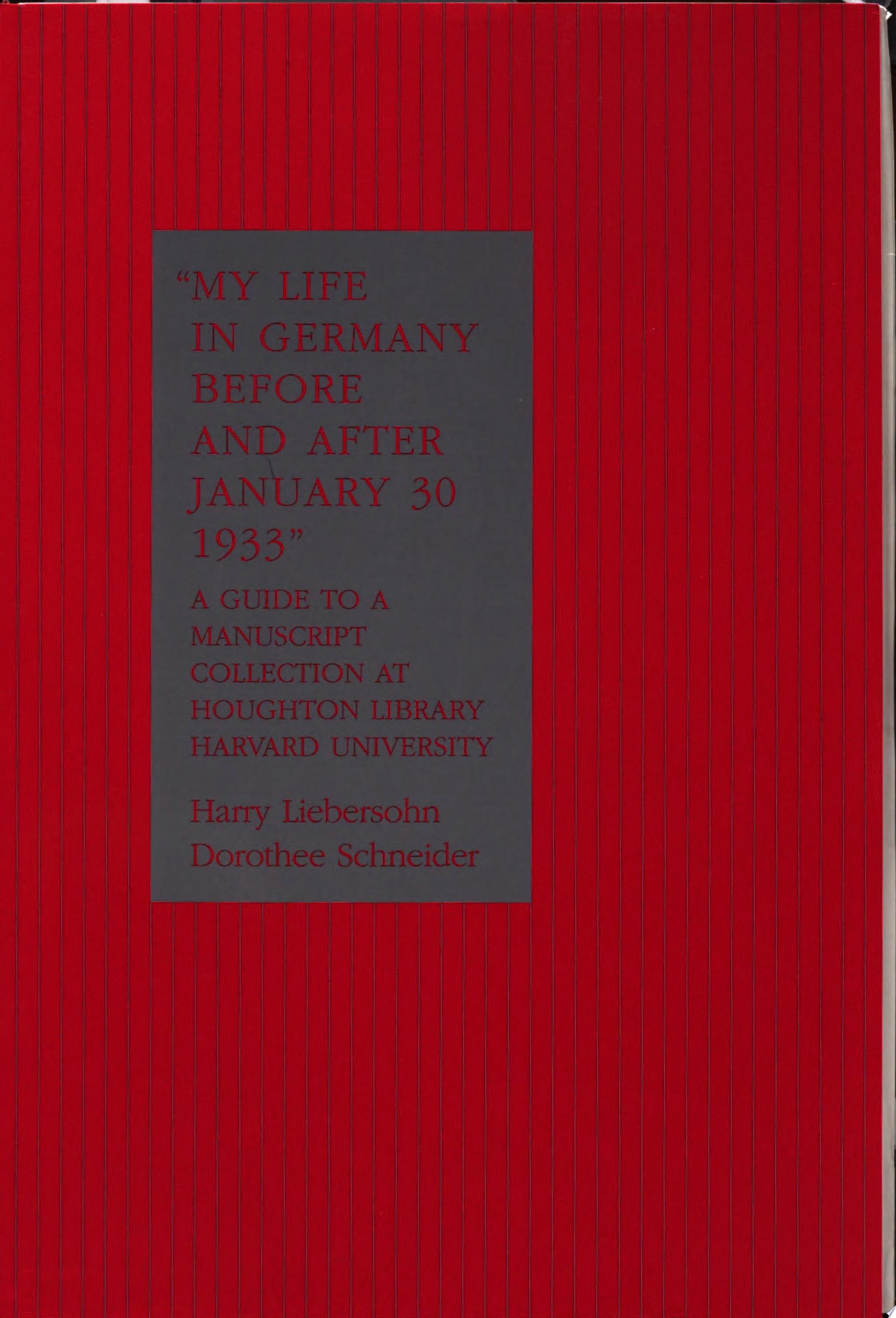 My Life in Germany Before and After January 30, 1933 cover