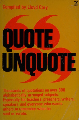Quote unquote cover art