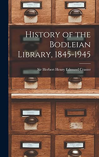 History of the Bodleian Library, 1845-1945 cover