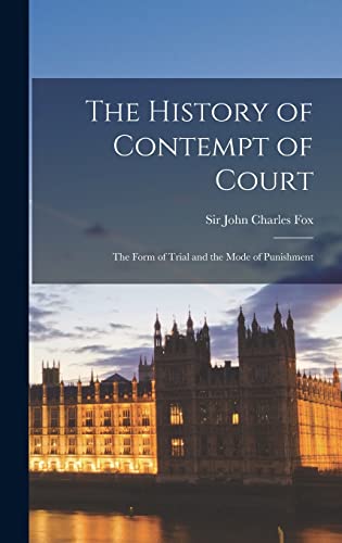 The History of Contempt of Court