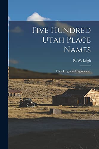 Five Hundred Utah Place Names cover art