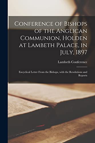 Conference of Bishops of the Anglican Communion, Holden at Lambeth Pal cover
