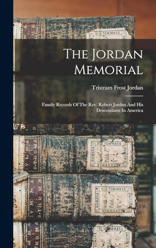 The Jordan Memorial cover