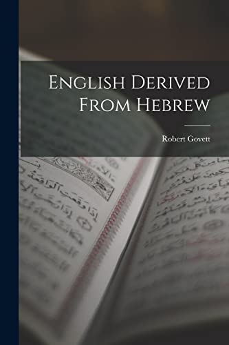 English Derived From Hebrew cover