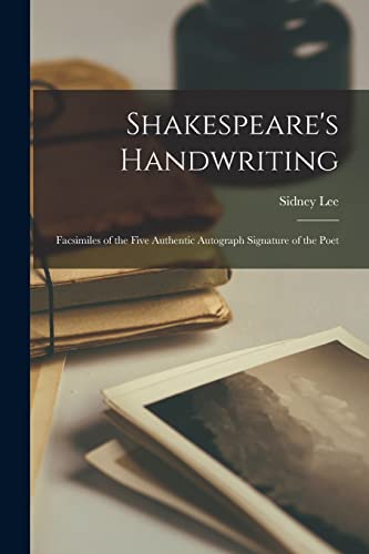 Shakespeare's Handwriting cover
