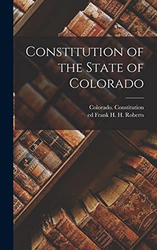 Constitution of the State of Colorado cover
