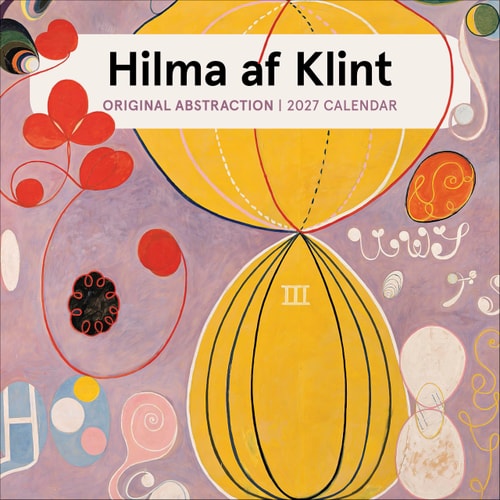 Wall Calendar 2027, Hilma af Klint: Original Abstraction, 12 Months, Large Grid Design Featuring 12 Artworks