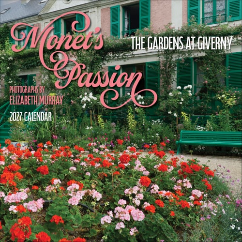 Wall Calendar 2027, Monet's Passion: The Gardens at Giverny, 12 Months, Large Grid Design Featuring 12 Artworks