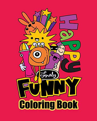 Happy Lovely Funny Coloring Book cover