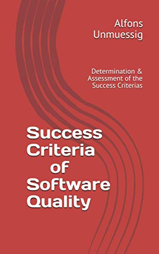 Success Criteria for Software Quality cover