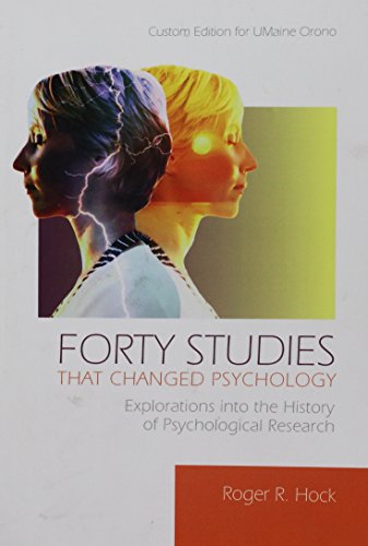 Forty Studies That Changed Psychology