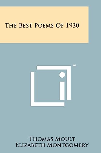 The Best Poems of 1930 cover