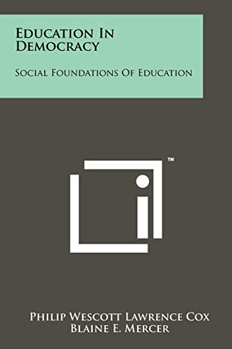 Education in Democracy cover