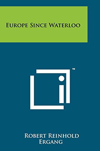 Europe Since Waterloo cover