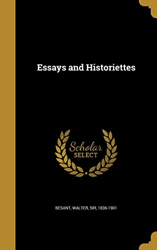 Essays and Historiettes cover