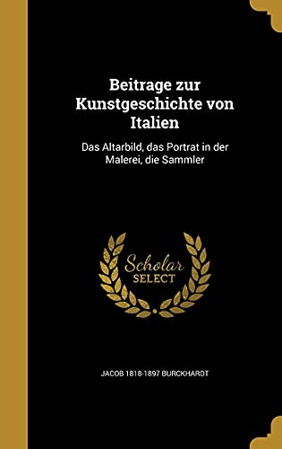Beiträge zur Kunstgeschichte von Italien cover