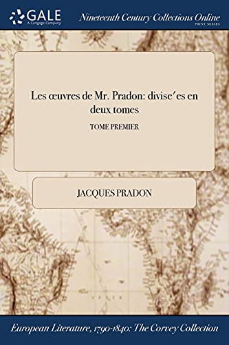 Les oeuvres de Mr. Pradon cover