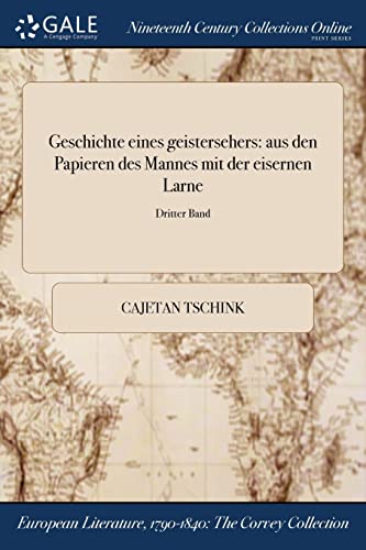 Geschichte eines geistersehers cover