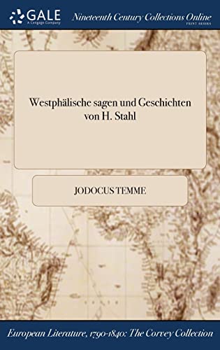 Westphälische sagen und Geschichten von H. Stahl cover
