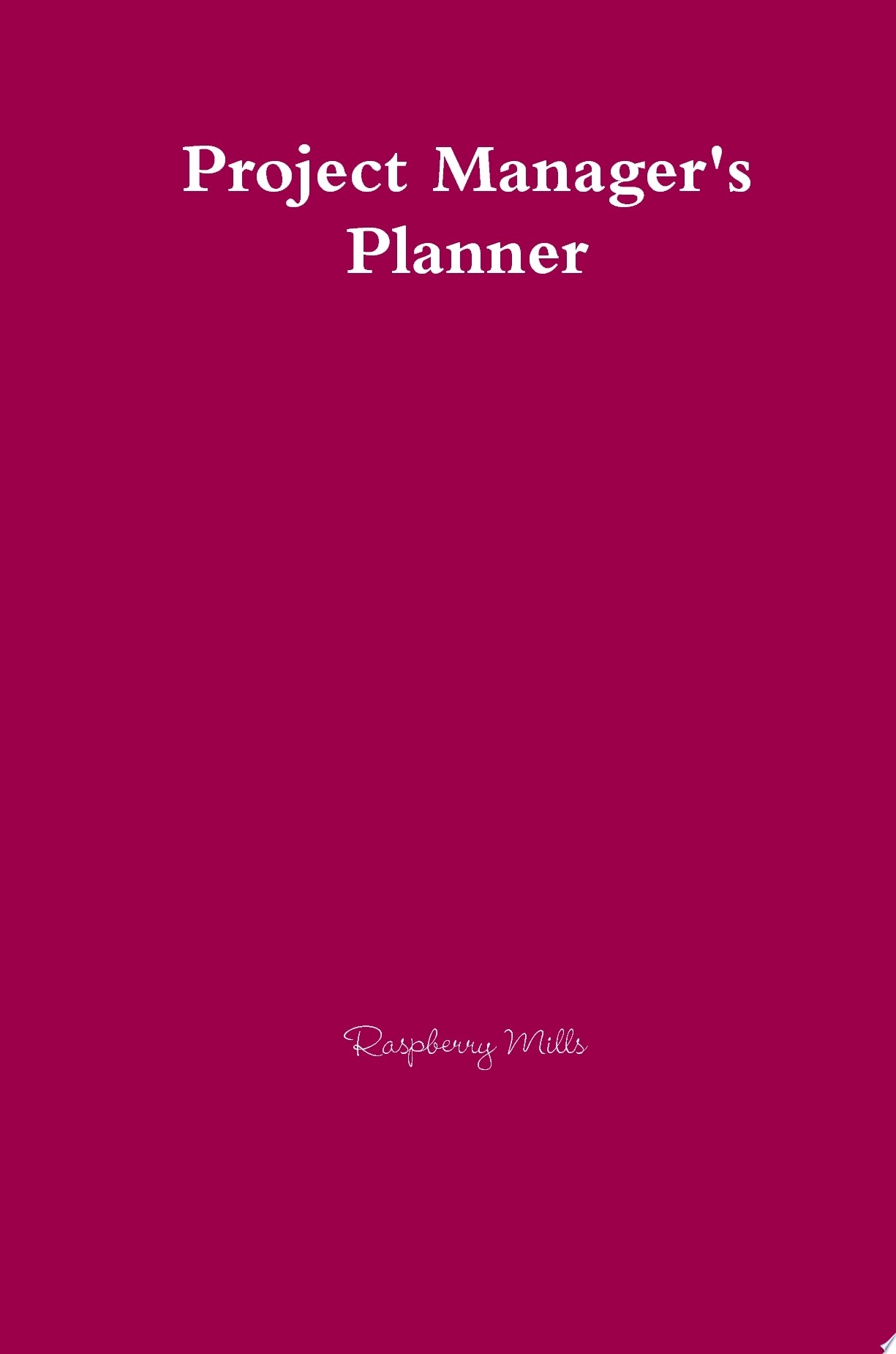 Project Manager's Planner cover