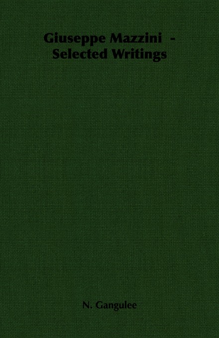 Giuseppe Mazzini -Selected Writings cover
