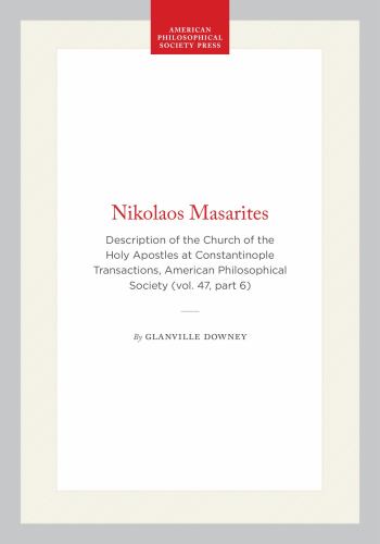 Nikolaos Masarites cover art