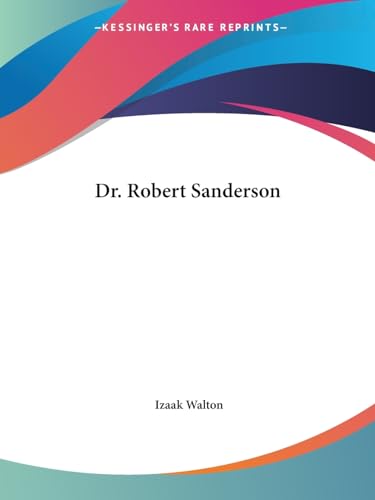 Dr. Robert Sanderson cover