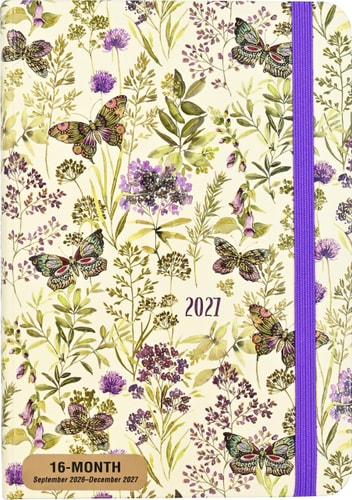 2027 Amethyst Butterflies Weekly Planner (16 months, Sept 2026 to Dec 2027) cover