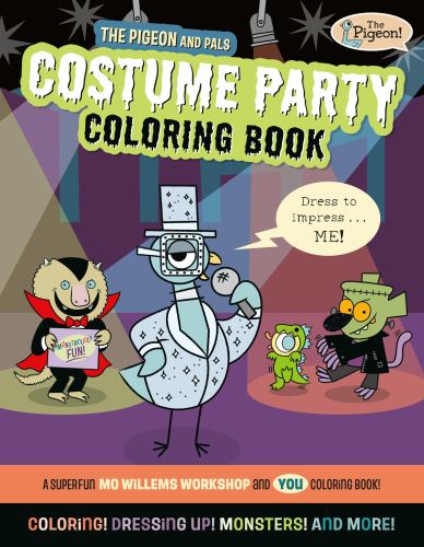 The Pigeon and Pals Monster Fun Coloring Book cover