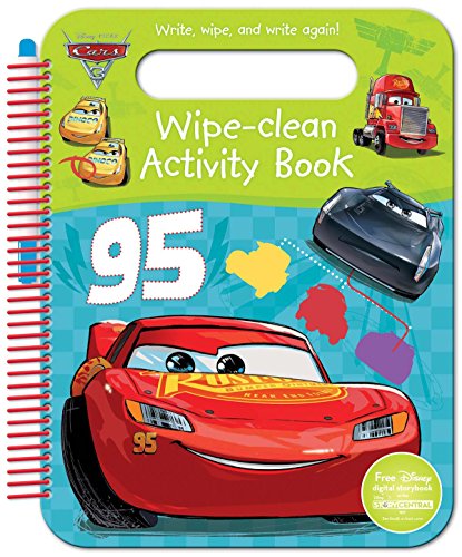 Disney Pixar Cars 3 Wipe-Clean Activity Book cover