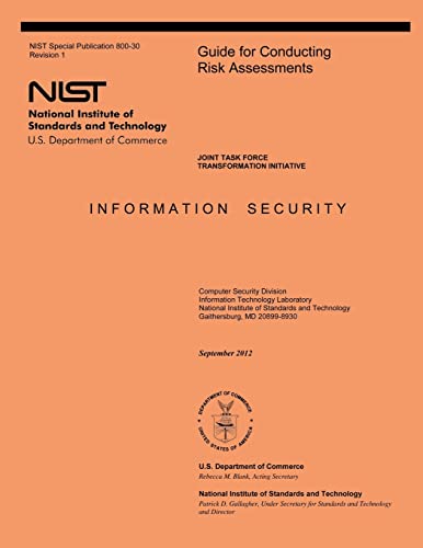 Guide for Conducting Risk Assessments cover