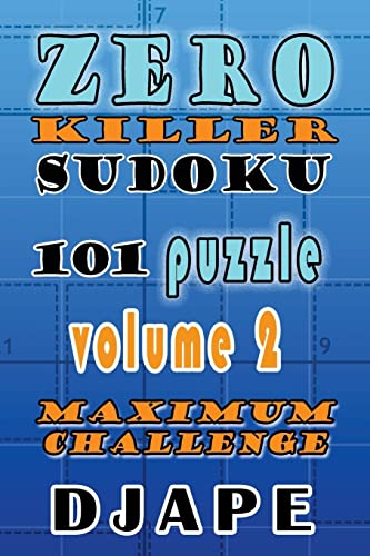 Zero Killer Sudoku cover
