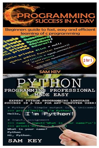 Python Programming Professional Made Easy & C Programming Success in a cover