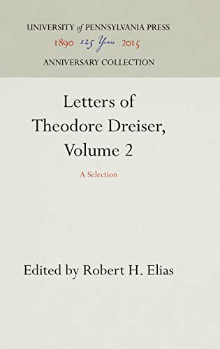 Letters of Theodore Dreiser, Volume 2 cover