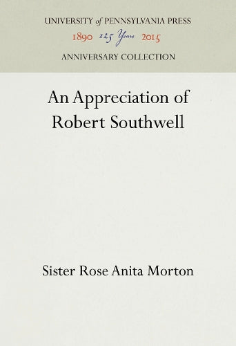 An Appreciation of Robert Southwell cover