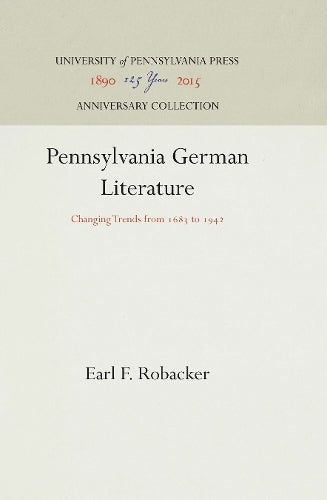 Pennsylvania German Literature cover