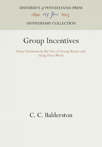 Group Incentives cover