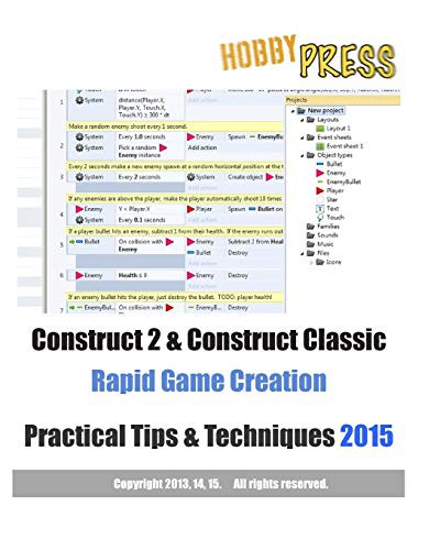 Construct 2 & Construct Classic Rapid Game Creation Practical Tips & T cover