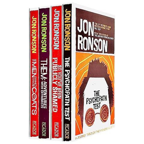 Jon Ronson 4 Books Bundle Collection Set (The Psychopath Test, So You' cover