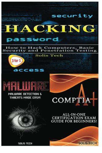 Hacking + Malware + Comptia A+ cover