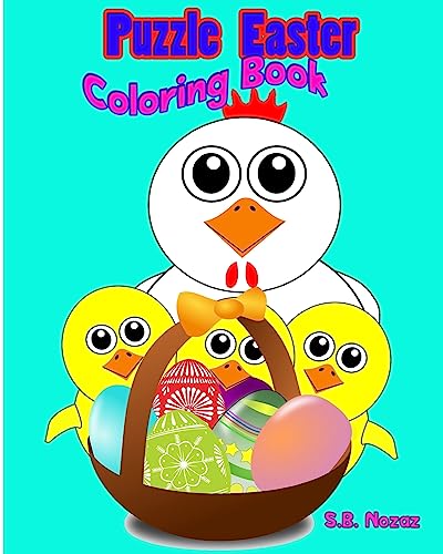 Puzzle Easter Coloring Book cover