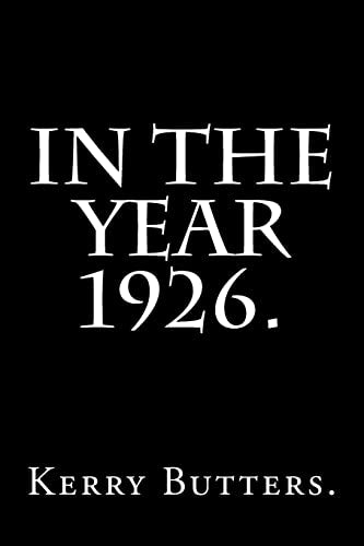 In the Year 1926. cover