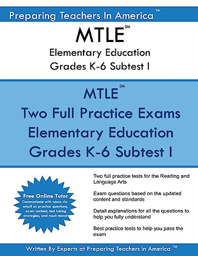 Mtle Elementary Education Grades K-6 Subtest I cover